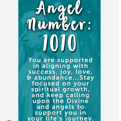 Angel Number 1010 🕊️🙏🌸🙏🪽💫♾️