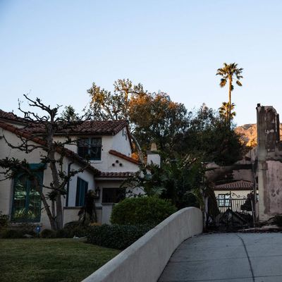 Their home survived the fires, but there's still danger everywhere