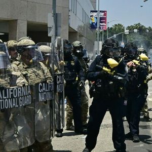 Los Angeles mayor Karen Bass reacts to federalized National Guard troops in her city