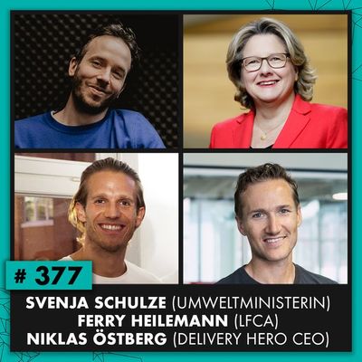 OMR #377 mit Umweltministerin Schulze, Delivery Hero CEO Östberg und Aktivist Ferry Heilemann