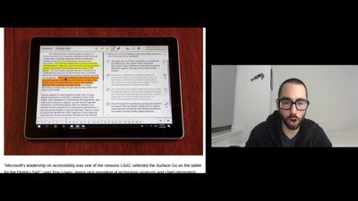 30: Digital LSAT: LSAC Using Microsoft Surface Go Tablets
