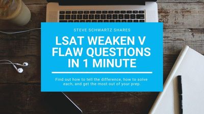 LSAT Weaken vs Flaw Questions in 1 Minute | Logical Reasoning
