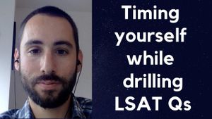 Timing yourself working by LSAT question type