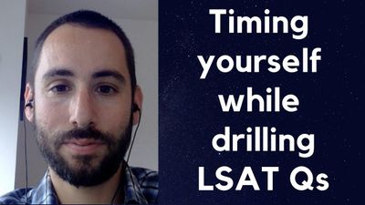 Timing yourself working by LSAT question type