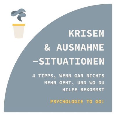 Krisen und Ausnahmezustände: 4 Tipps, wenn gar nichts mehr geht, und wo du Hilfe bekommst