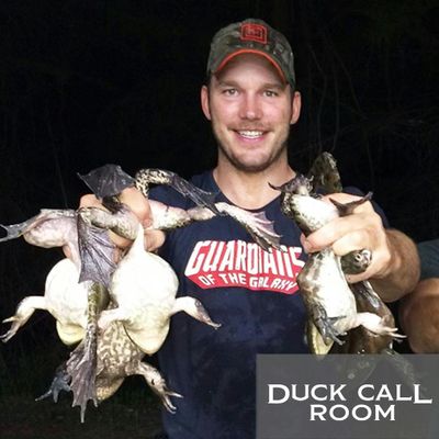 Chris Pratt Makes a Surprise Trip to Hunt Frogs with Justin Martin