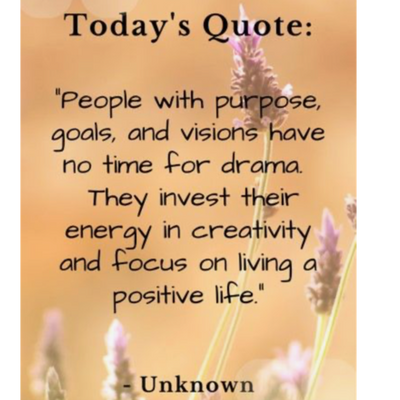 Just for TODAY ~a Reminder it's NEVER too LATE